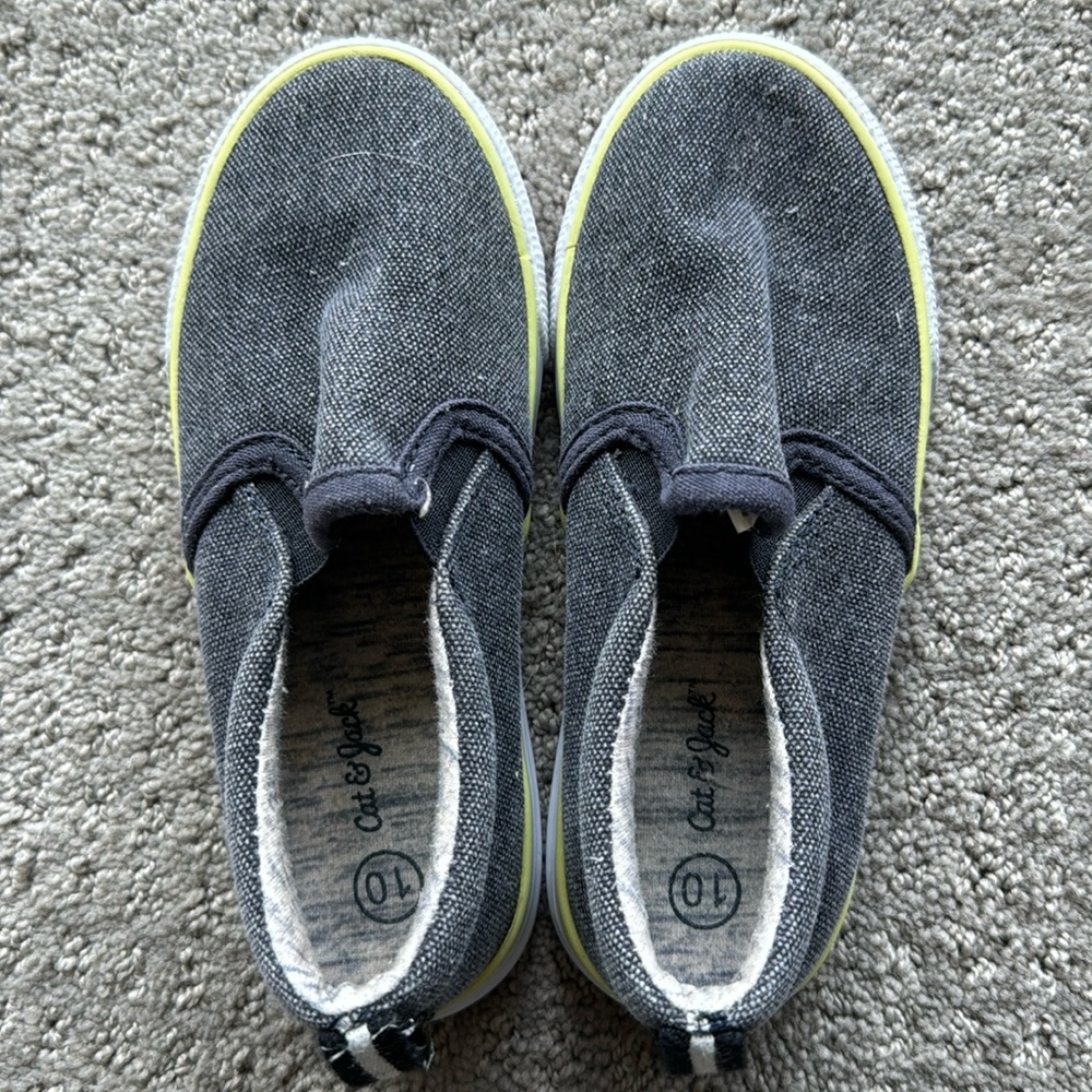 Cat and Jack Slip on Shoes -Size 10 - Denim color